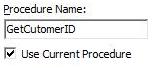New Procedure Name