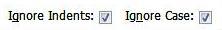 When comparing Microsoft Access modules, you can optionally ignore indentations and capitalization