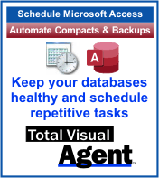 Planning Microsoft Access Database Compact and Repair
