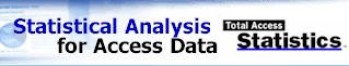 Statistical analysis for Microsoft Access data