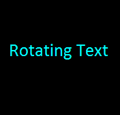 rotating 3d text generator