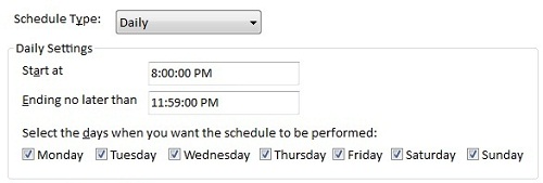 Daily Schedules