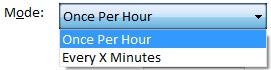 Options for Hourly Schedules