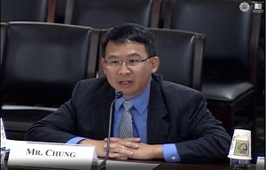 Luke Chung makes his opening statement and responds to questions
