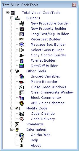 Full Toolbar of Total Visual CodeTools