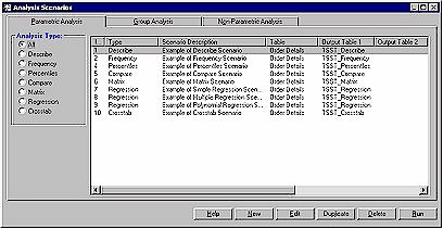 Total SQL Statistics Scenario Designer