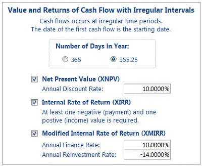annual worth irregular cashflows