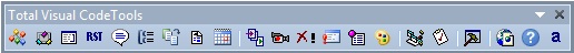 Total Visual CodeTools dockable toolbar