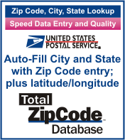 Zip Code Database with Latitude and Longitude for Microsoft Access