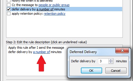 how to delay delivery in outlook mac
