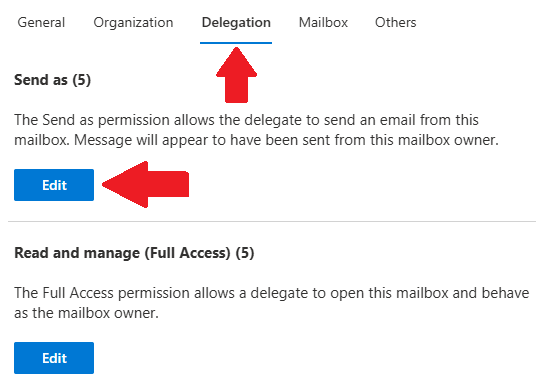 Exchange Admin Mailbox Delegation