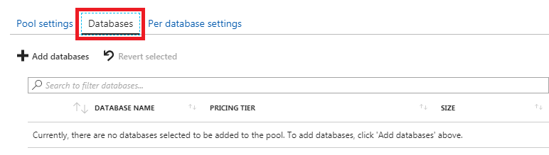 Add Databases to the Pool