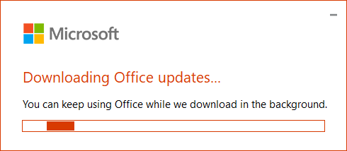 Downloading Office Update