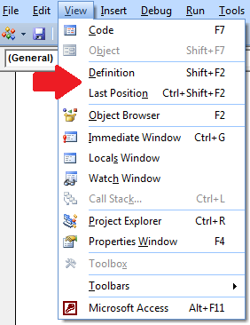 Shortcut Keys for Debugging in VBA, Microsoft Access, and Visual Basic 6